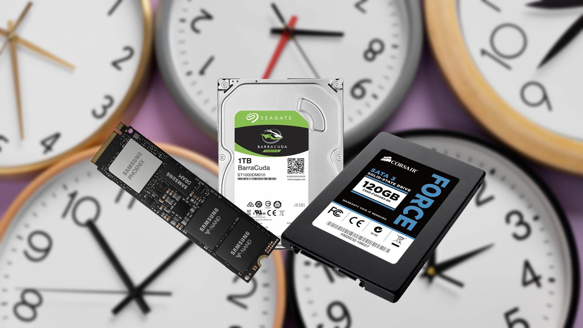 Different type of hard drives (nvme, ssd, hdd)
