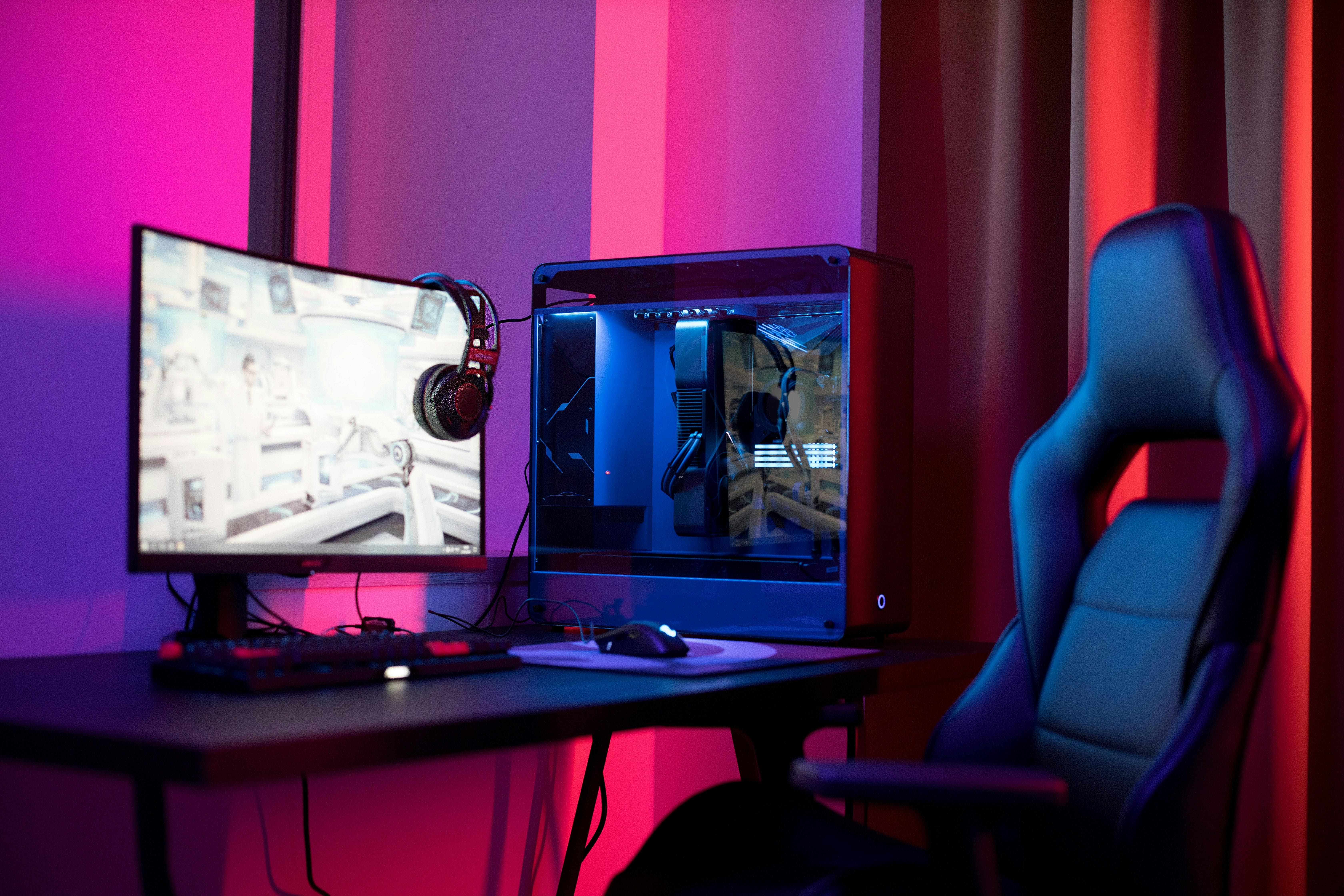 Gamer Setup and Gaming Chair