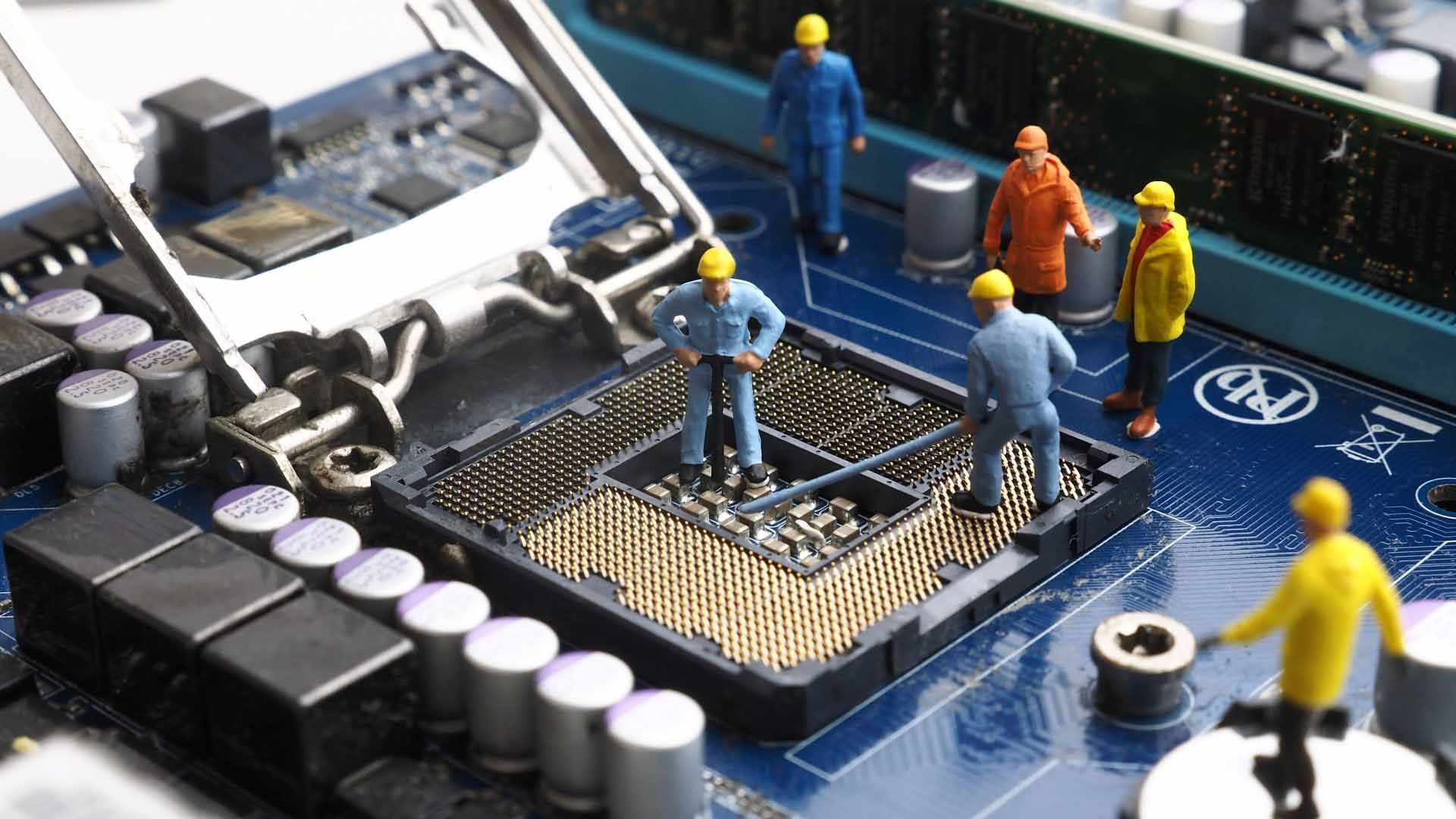 Workers illustration in a CPU